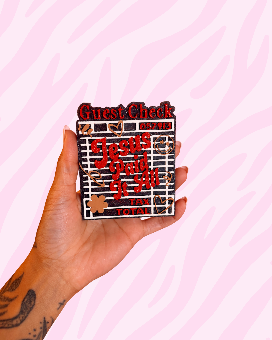 Jesus Paid it All (black) - Champagne Toast