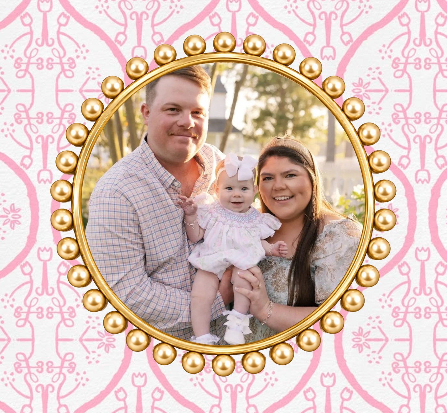 Preppy Pink Photo Freshie