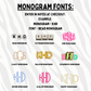 Leopard Flame Monogram Freshie