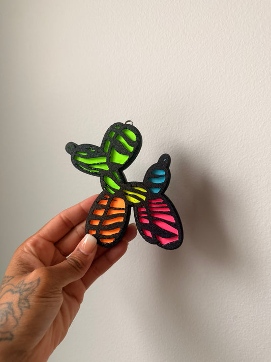 Rainbow Balloon Dog - Pink Sugar