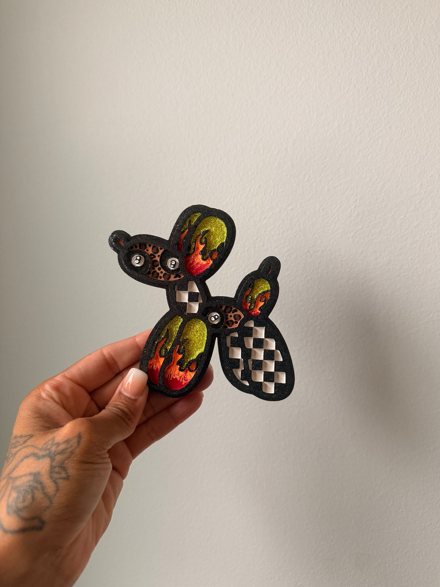 Red/Yellow Punchy Balloon Dog - Birds of Paradise