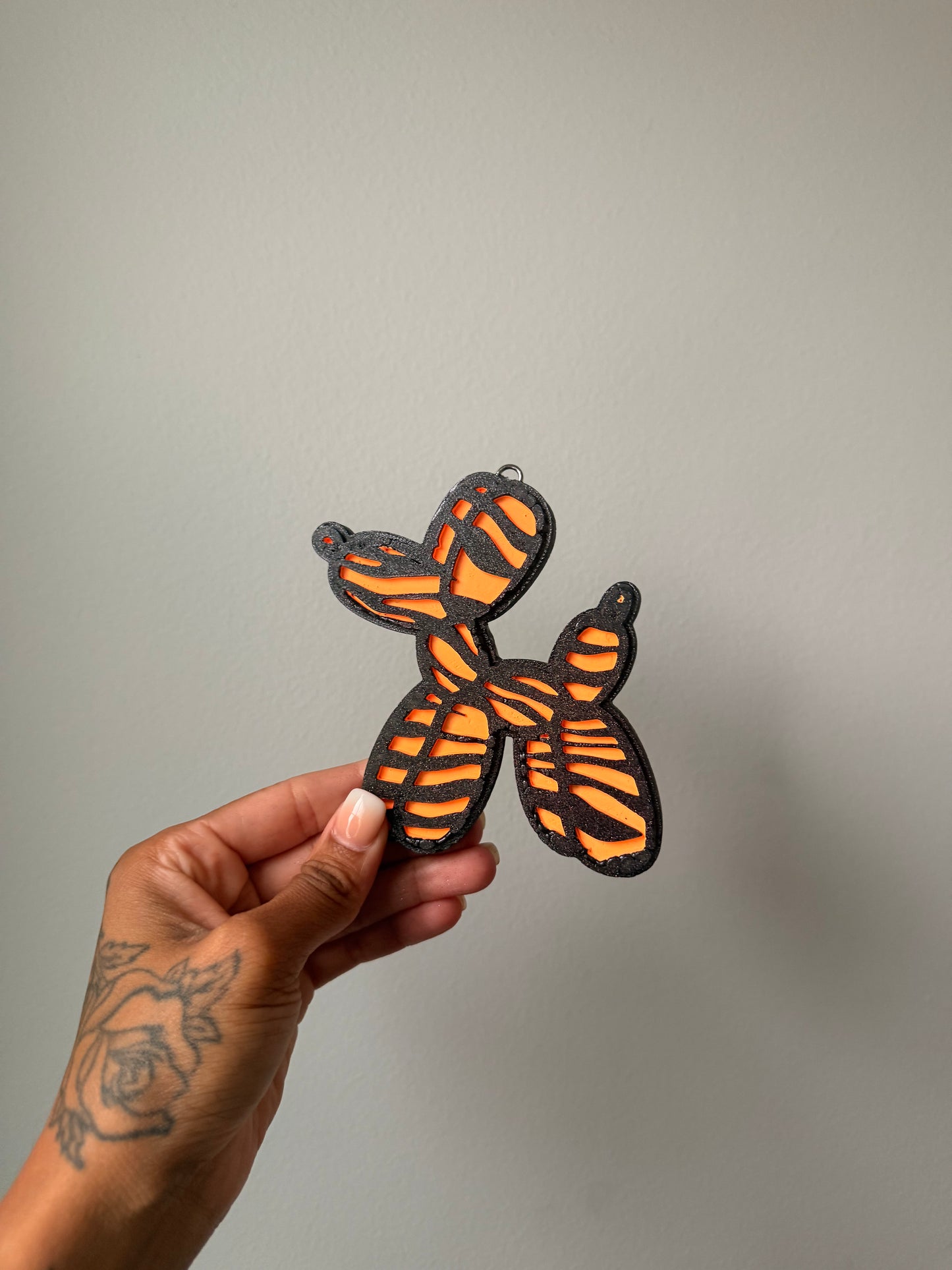 Neon Orange Balloon Dog - Caribbean Escape
