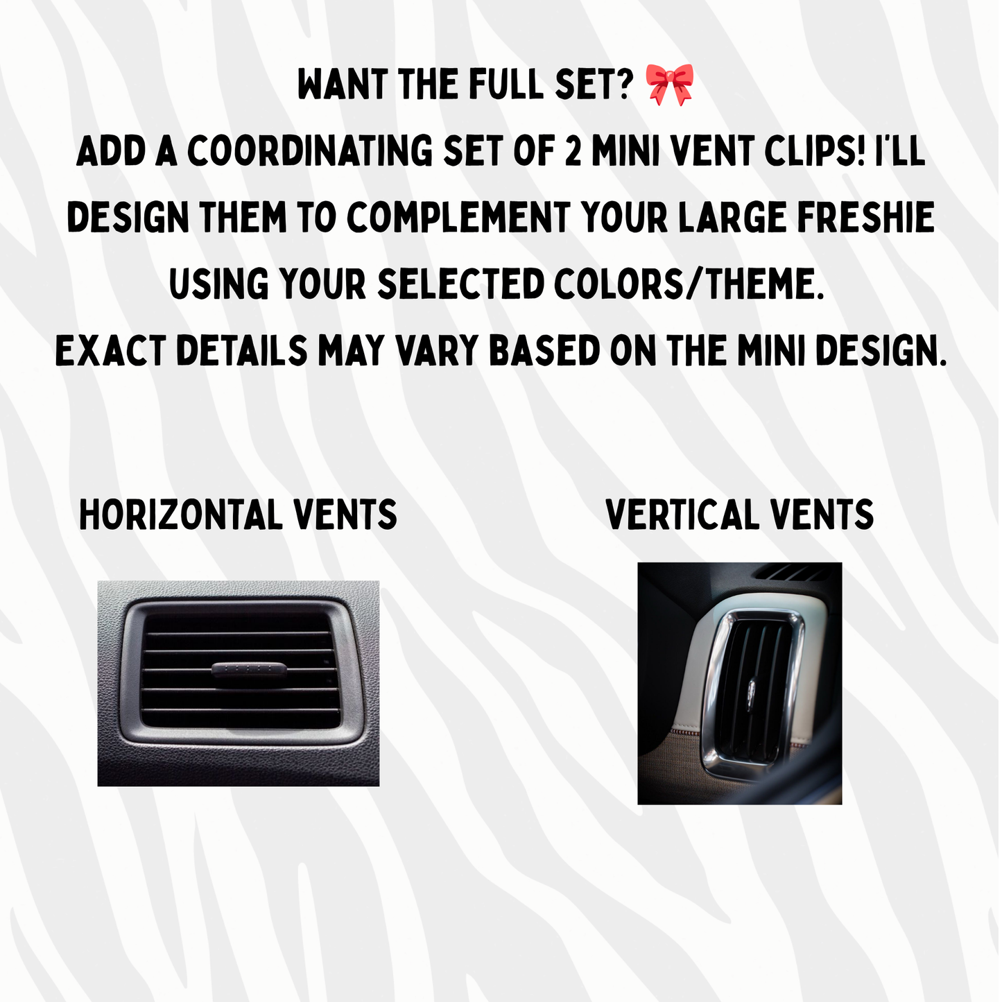 Matching Mini Vent Clip Set