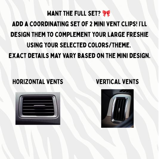 Matching Mini Vent Clip Set